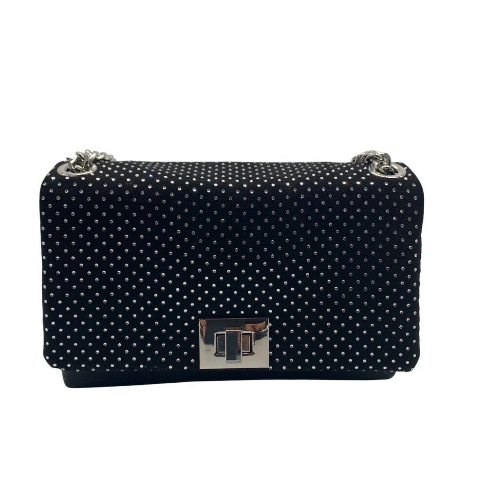 I.N.C. International Concepts Black Crystal Ajae Quilted Crossbody  -  NWT
